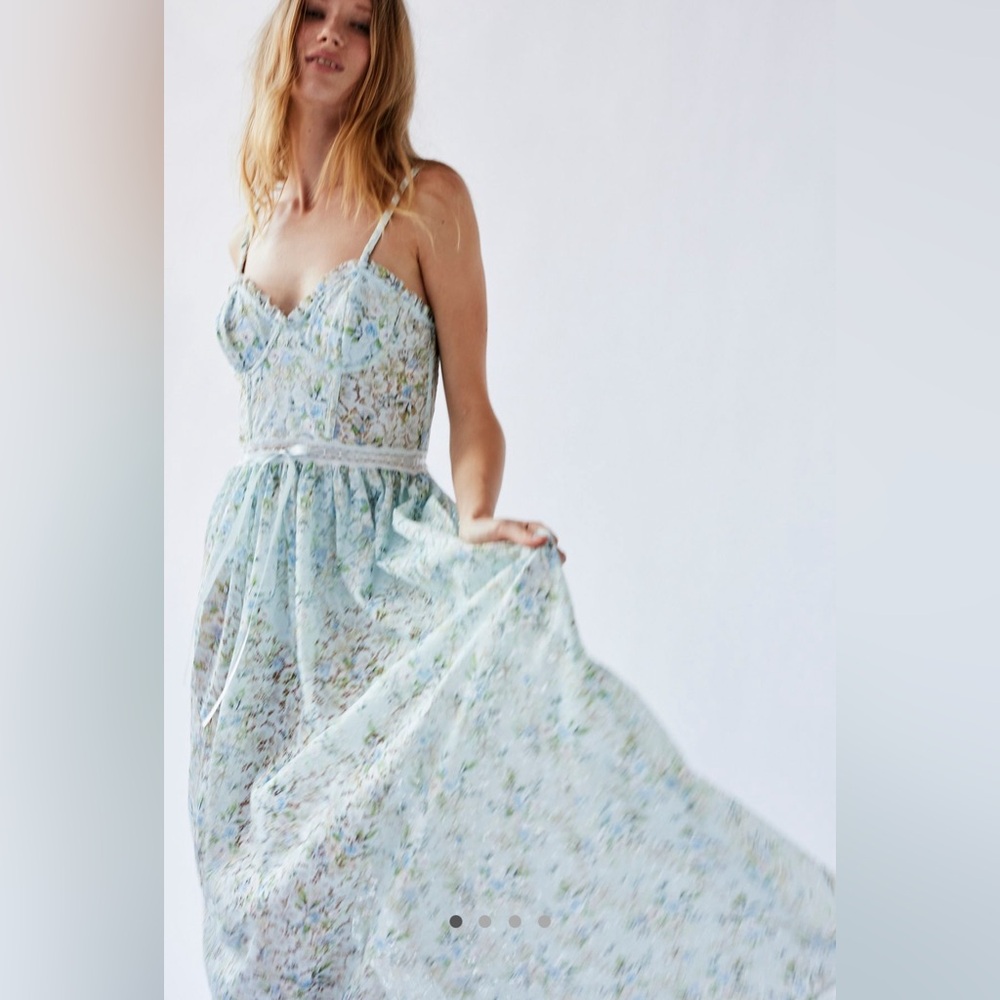 ✨For Love & Lemons Cecelia Maxi Dress M✨ - Picture 3 of 12